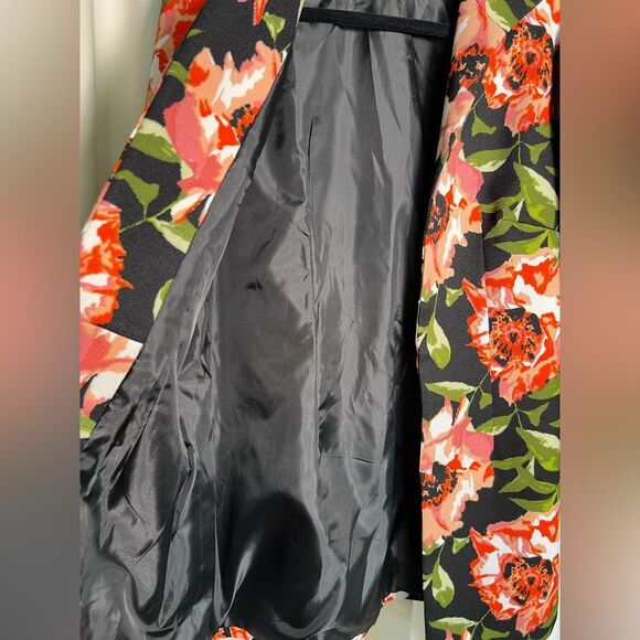 Vintage Grace Chuang Floral Blazer 🌺 Pockets 🌺 Lined 🌺 Small - Picture 3 of 8